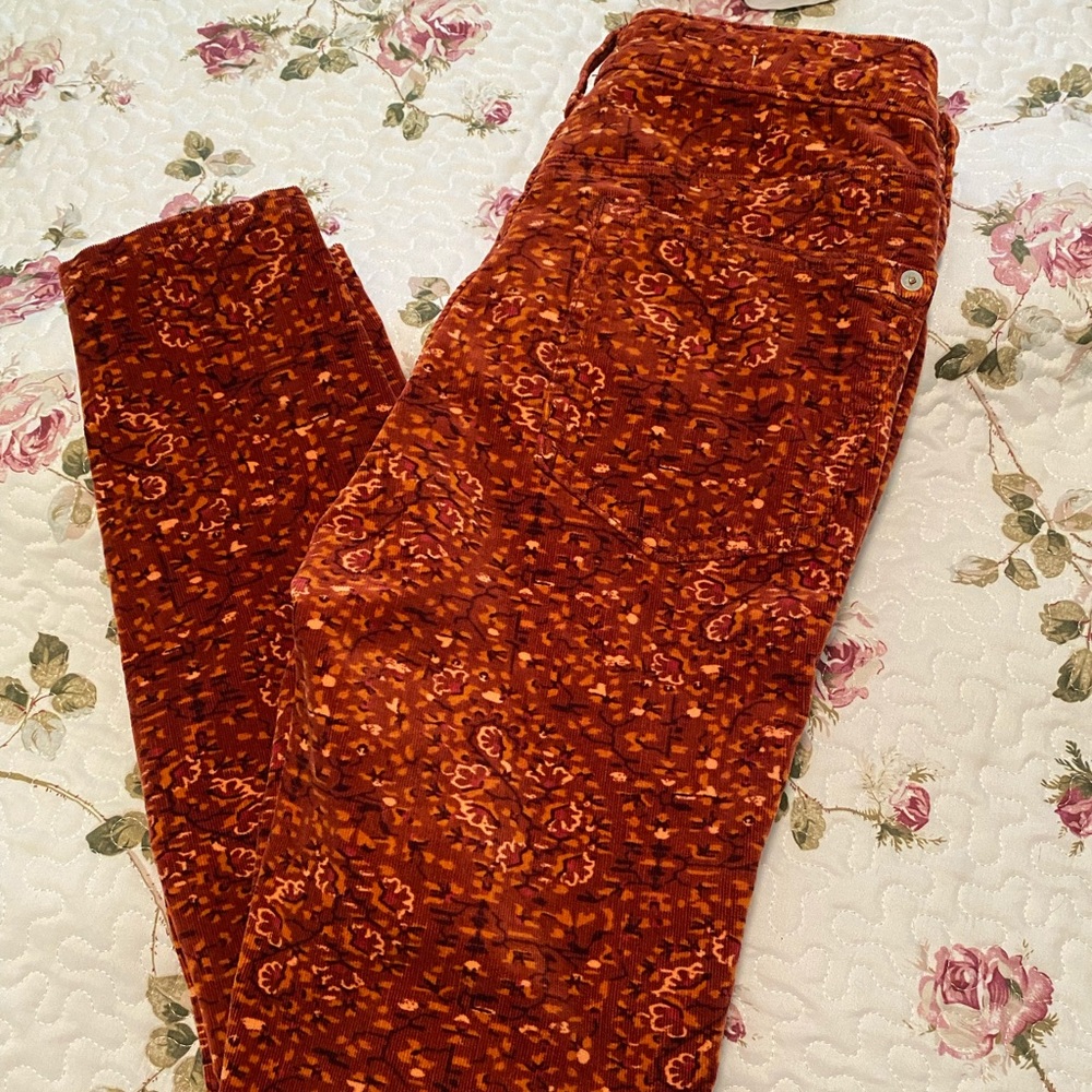 New w/o Anthropology Corduroy high rise pants